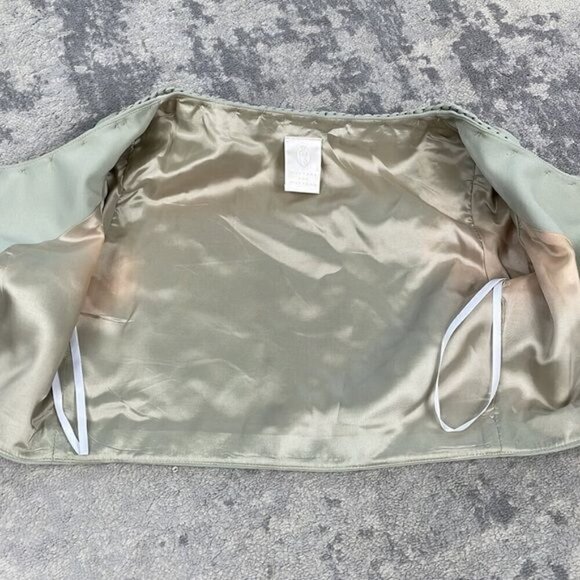 Watters and Watters Mother of the Bride Midi Dress Gown Bolero Pastel Green Sz 4 - Picture 10 of 13